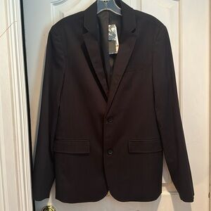 Kenneth Cole NWT 🎉Sale🎉black blazer with thin gray stripes